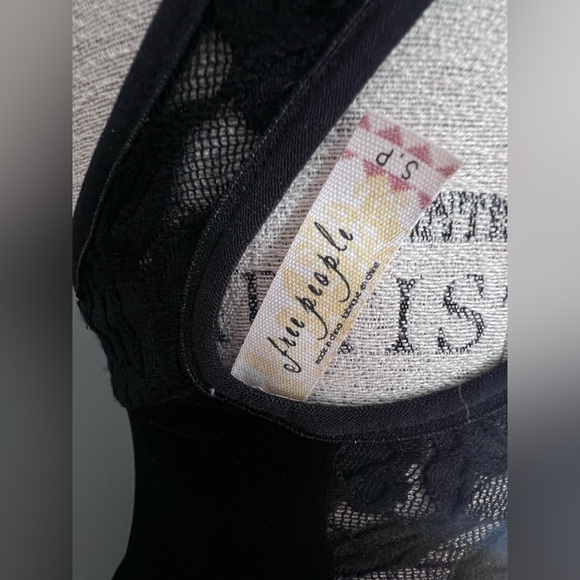 Free People stretch Velvet Dress size S - Picture 6 of 7